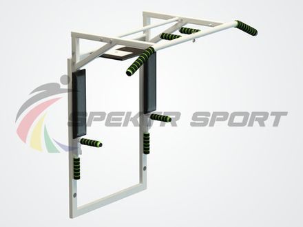 Турник 3 в 1 на раме Оптимус разборный цв. белый