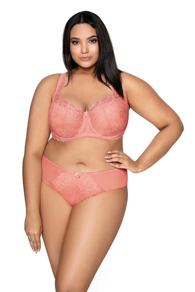 Персиковые трусы-слип Carmela