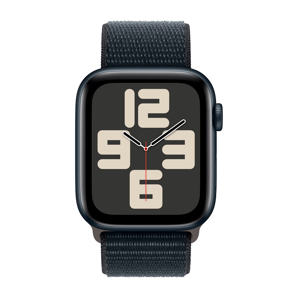 Умные часы Apple Watch SE 2 (2024) GPS, 44mm, Midnight Aluminium Case with Sport Loop, Ink (Темная ночь)