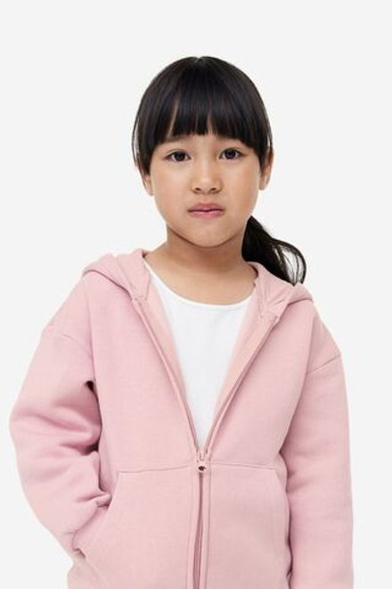 H&M Толстовка на молнии, бледно-розовый