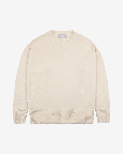 Свитер Sailor Paul Distress Sweater бежевый