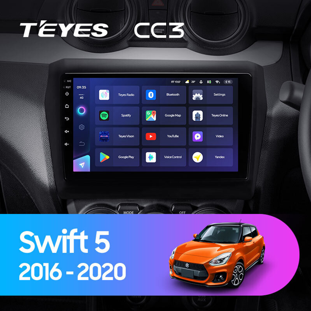 Teyes CC3 9" для Suzuki Swift 2016-2020