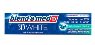 BLEND_A_MED Зубная паста 3D White Нежная мята 75мл