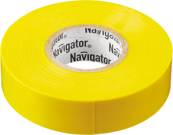 Изолента Navigator 0,18*19*20 желтая 21645