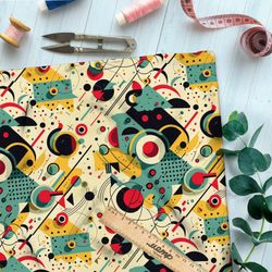 Ткань штапель мысли Кандинского