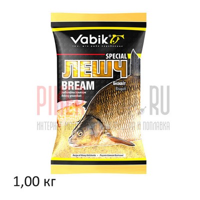 Прикормка Vabik Special Bream Biscuit (Лещ Бисквит), 1 кг