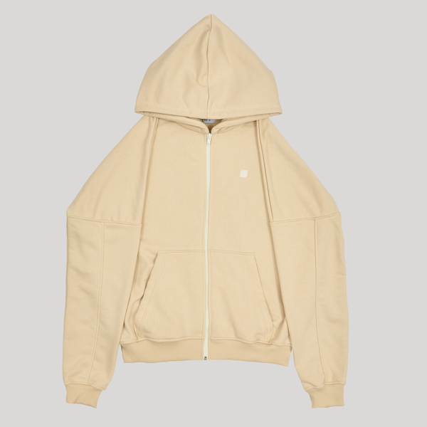 Zip-Up Hoodie LOGO Tapioca
