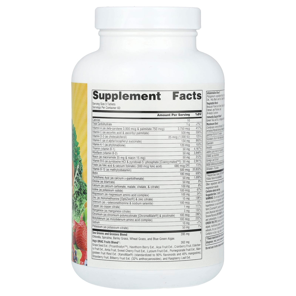 Source Naturals, Life Force®, Green Multiple, 180 таблеток