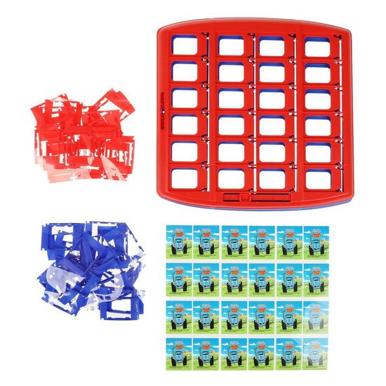 Настольная игра узнай кто, СИНИЙ ТРАКТОР ,кор.27*27*5см Умные игры