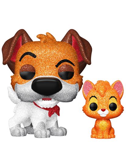 Фигурка Funko POP! Disney Oliver and Company Dodger with Oliver (DGLT) (Exc) (1705) 91909 / Фигурка Фанко ПОП! по мотивам мультфильма "Оливер и компания", Доджер и Оливер