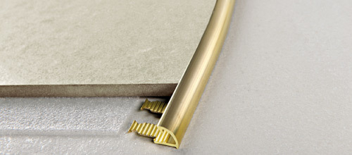 Радиусные, гнутые профили/пороги Progress Profiles Projolly curve PJONCV 10 для напольных покрытий из ламината, паркета, керамогранита, ковролина, линолеума