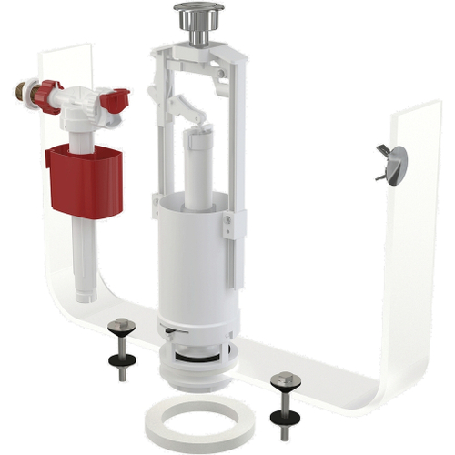 Арматура к смыв.бачку стоп-кноп.ALCAPLAST/Alcadrain 1/2 хр.кн.бок.под унив колонка лат.штуцерSA2000К