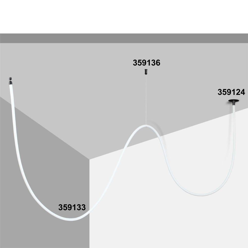 359124 KONST NT23 072 черный База для встраиваемого монтажа светильников 359128-359133 IP20 15-40W 170-265V RAMO