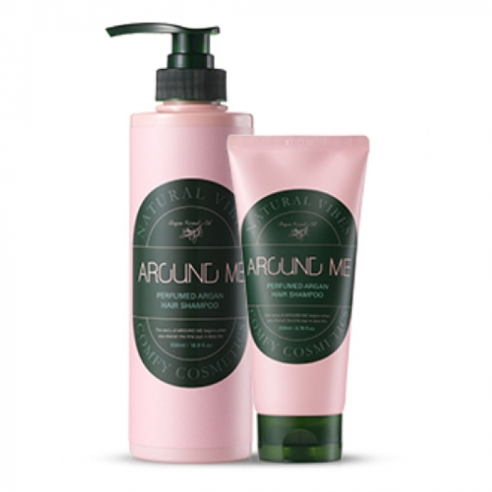 Welcos Парфюмированный шампунь для волос с экстрактом арганы Around Me Perfumed Argan Hair Shampoo 500мл