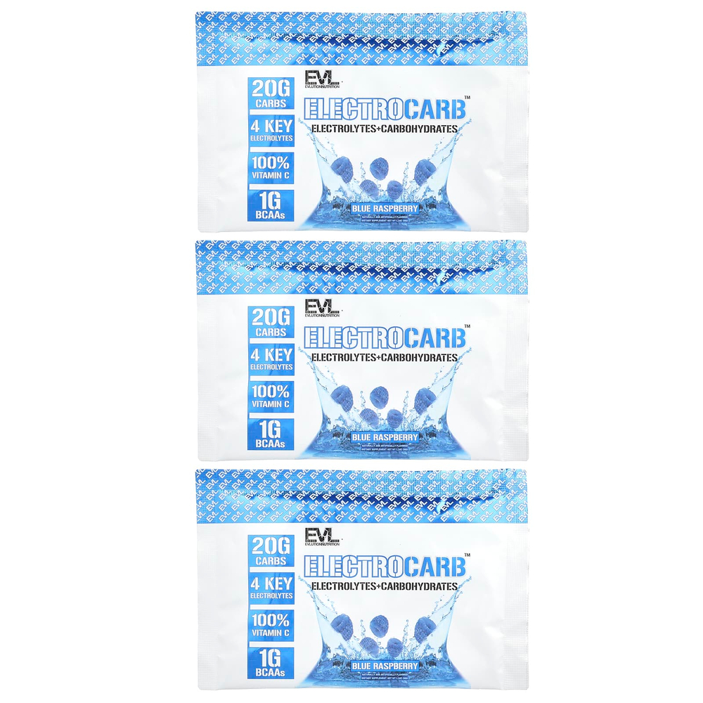 EVLution Nutrition, ElectroCarb ™, голубая малина, 30 г (1,1 унции)