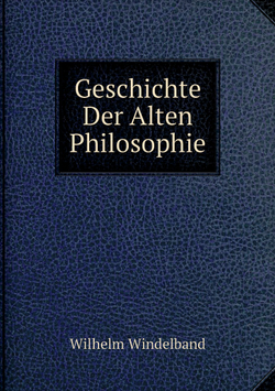 Geschichte Der Alten Philosophie | Wilhelm Windelband