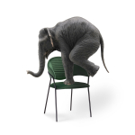 Стул на металлокаркасе Woodville Рансол темно-зеленый, черный глянец