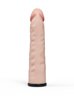 Пояс-трусики с насадкой Classic lux-Duke - 17,5 см. (Цвет: телесный с черным)