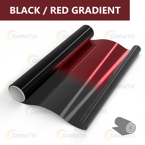 Пленка тонировочная градиентная BLACK and RED GRADIENT ControlTek, рулон (ширина рулона 0,5 м.)