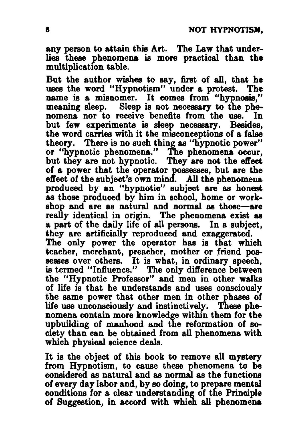Not Hypnotism But Suggestion. A Lesson in Soul Culture | Henry Harrison Brown