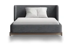 Кровать Basic спальное место 120*200 см (серый, рогожка)