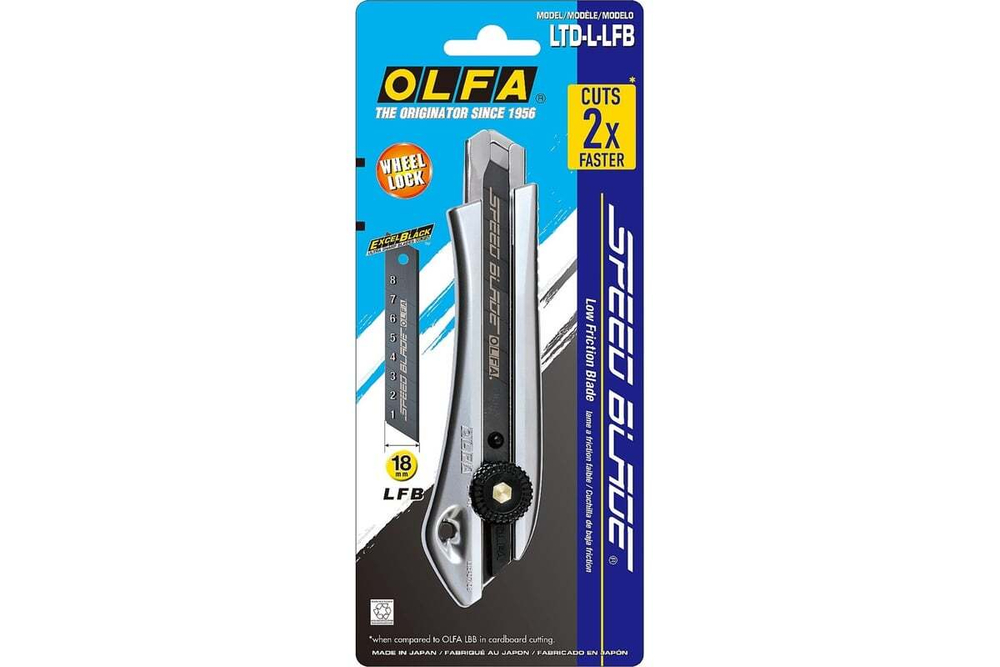 Нож OLFA с сегментированным лезвием 18 мм OL-LTD-L-LFB