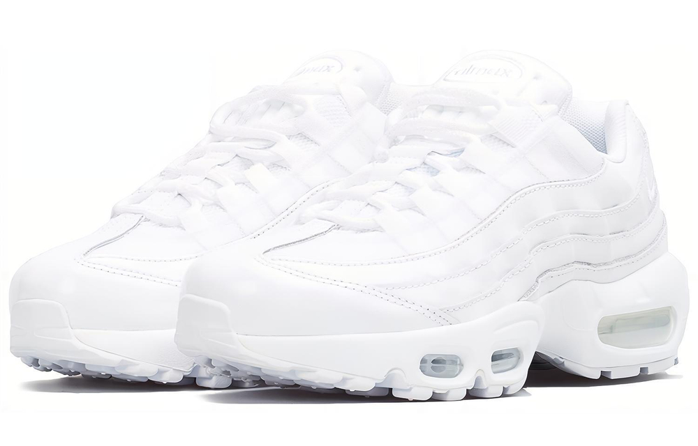 Кроссовки Nike Air Max 95 Triple White (Женская размерная сетка)