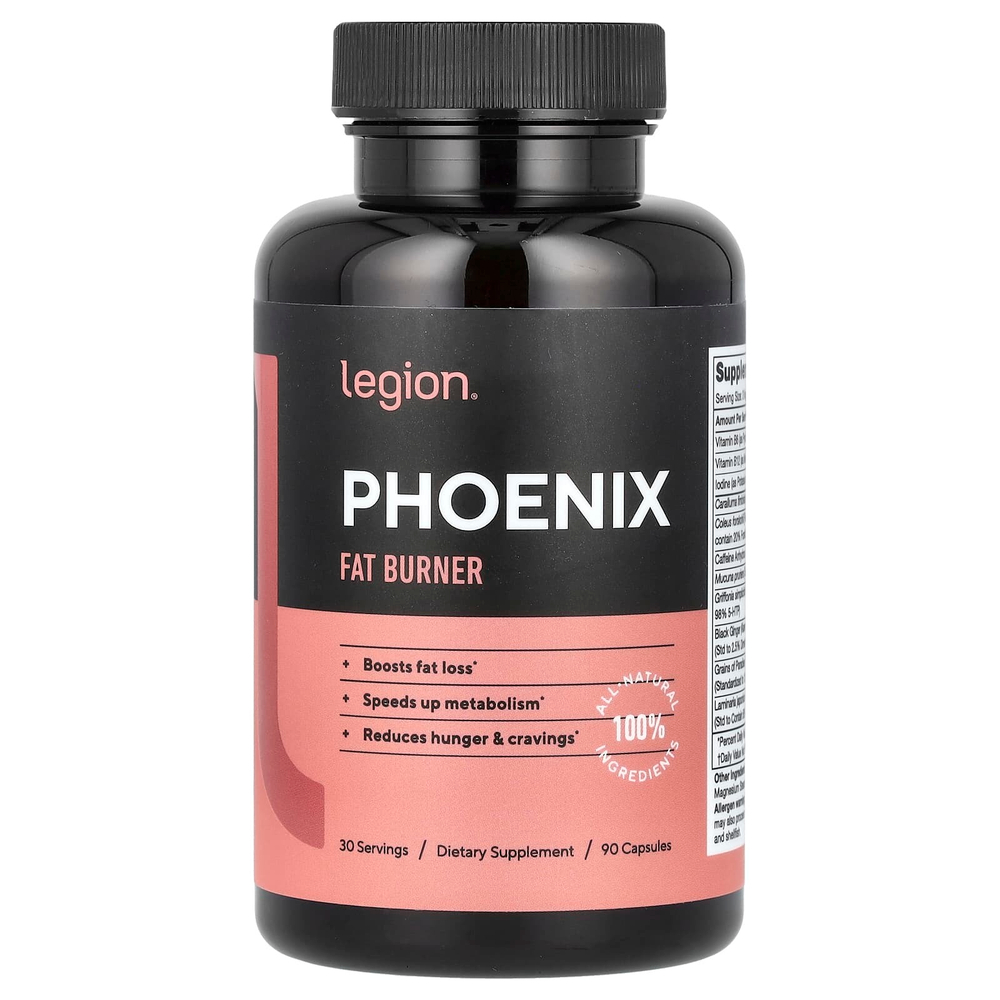 Legion Athletics, Phoenix, средство для сжигания жира, 90 капсул