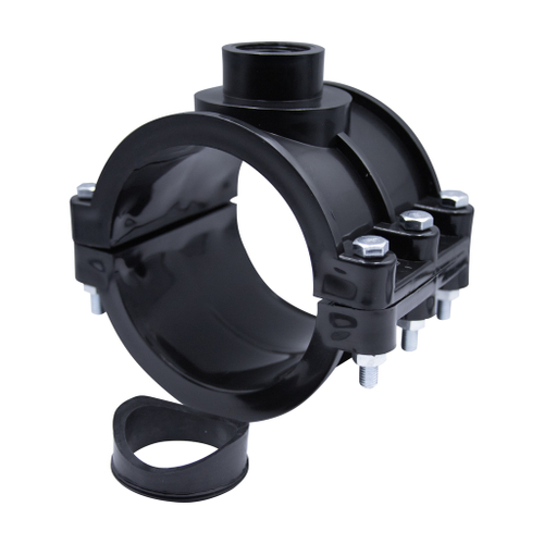 Седелка ПЭ с внут. труб. резьбой 160 - 1 1/2"  6 болтов (обж.) SPEKTR