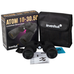 Бинокль Levenhuk Atom 10-30x50 zoom - Комплект поставки