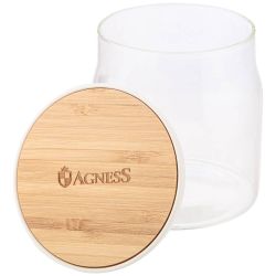 ЕМКОСТЬ ДЛЯ ПИЩЕВЫХ ПРОДУКТОВ AGNESS "NATIVE" D=9.45СМ H=10.8СМ, 400 МЛ