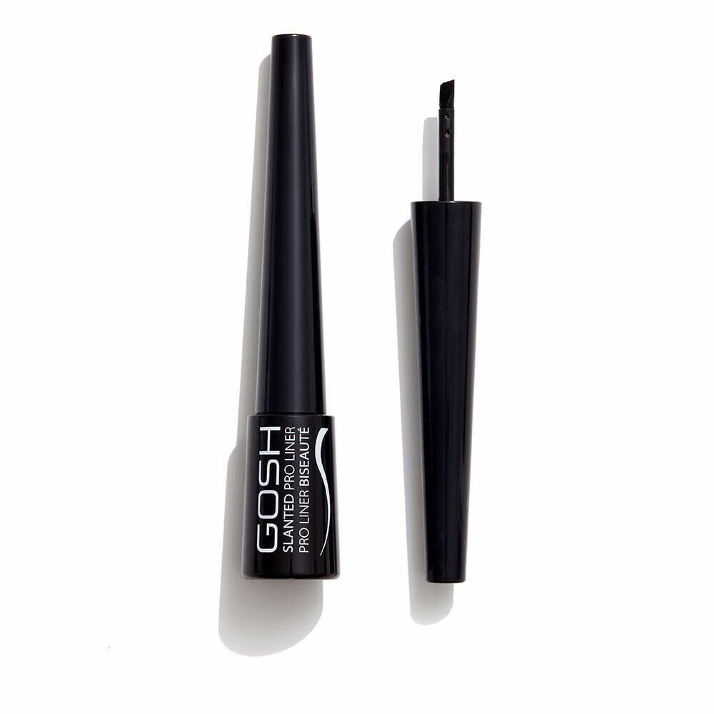 Gosh Liquid Eyeliner Slanted Pro Liner No.001 Intense Black Жидкая подводка для глаз
