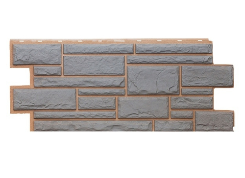 Цокольный сайдинг Дикий Камень Серый