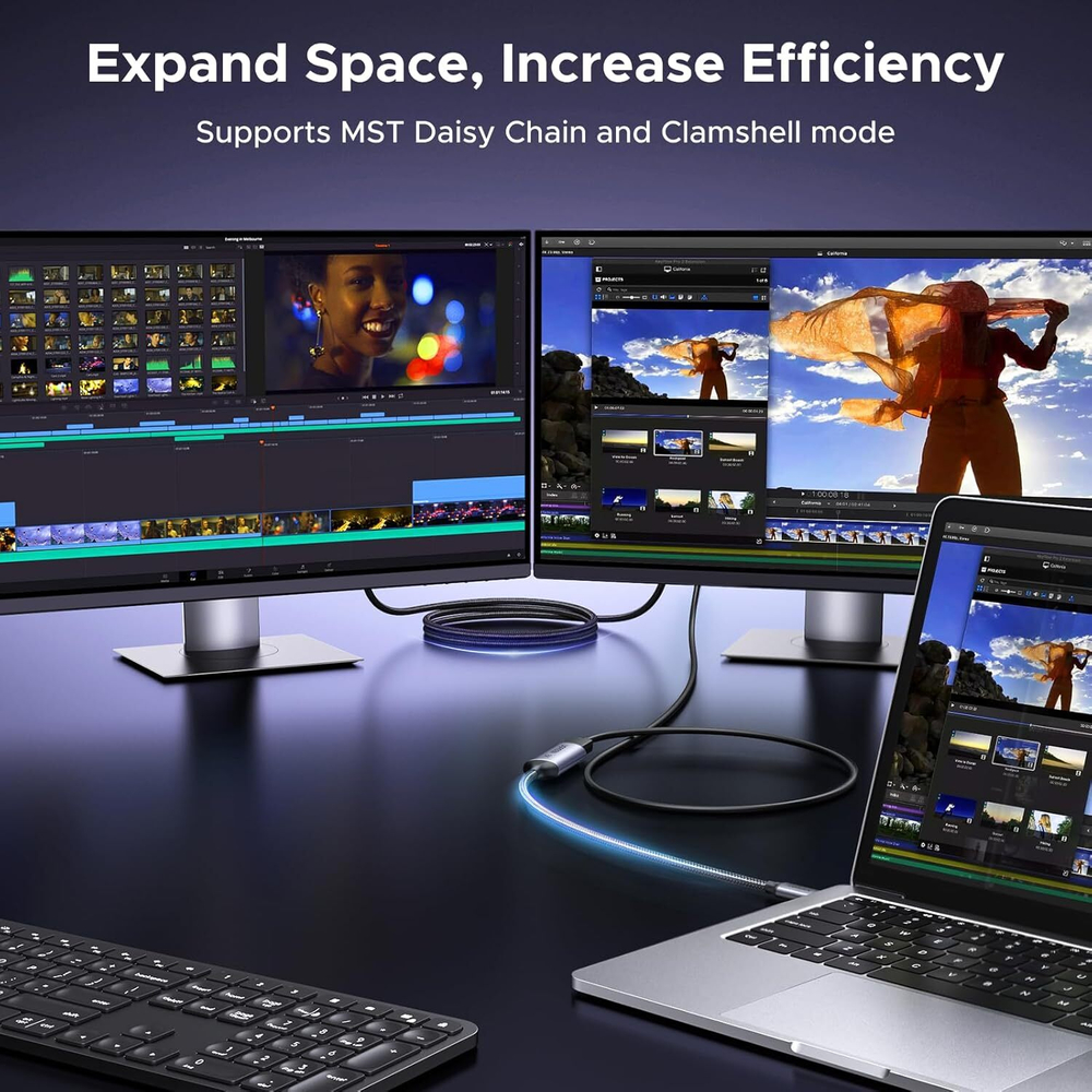 Конвертер USB 3.1 Type C на DisplayPort, 8K@60Hz, UGREEN 15575