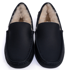 UGG Mens Ascot Leather Navy