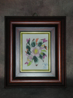 Фарфор. Цветы картина. Capodimonte. Италия