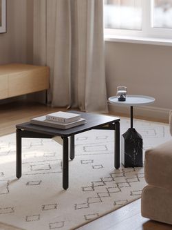 Столик кофейный Sustainable collection, Ø38 см, серый/черно-белый