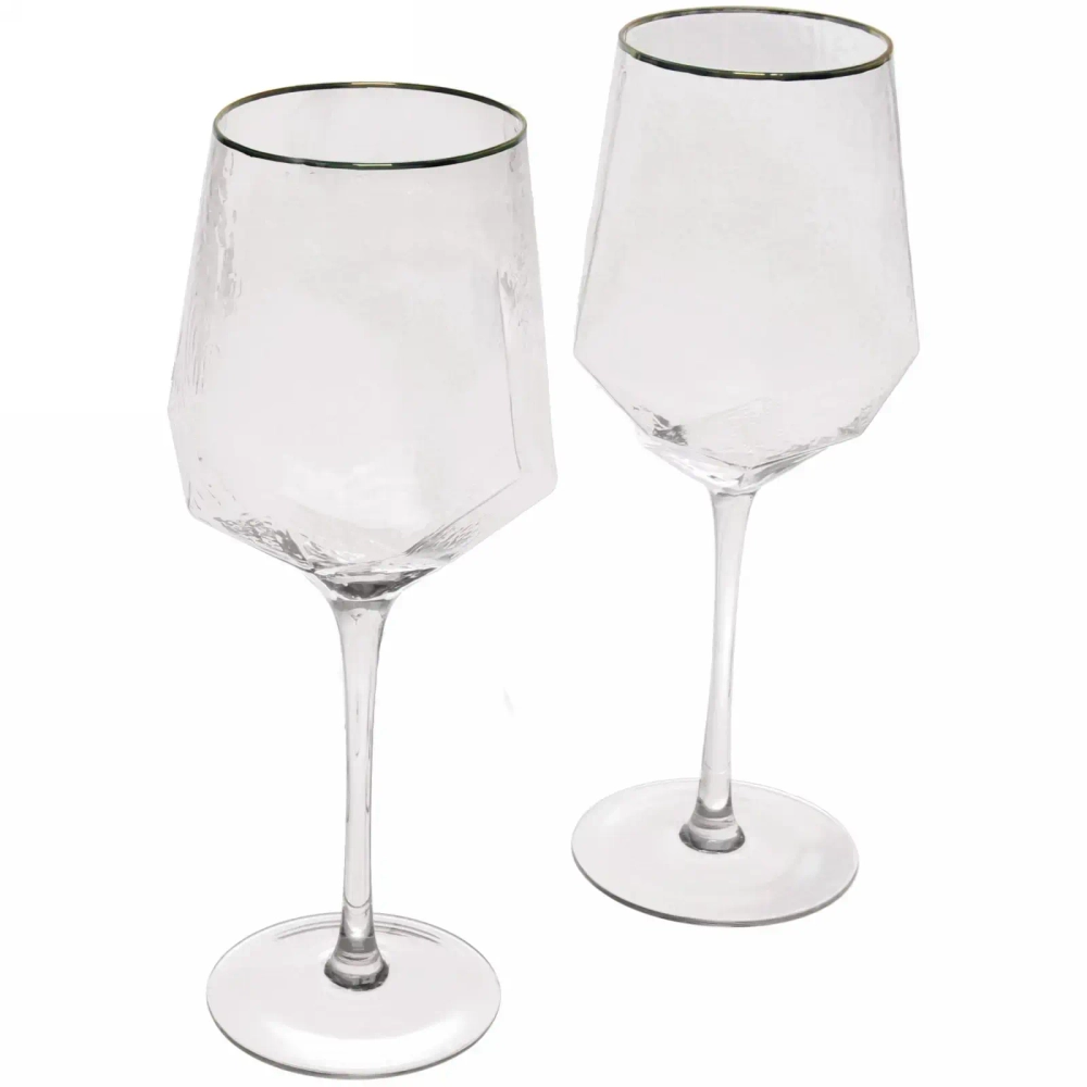 Бокал для вина 500мл «ICE CRYSTAL» в наборе 2шт, прозрачный