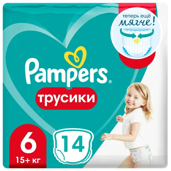 Трусики Pampers Pants 14 шт. 6 (15+ кг)