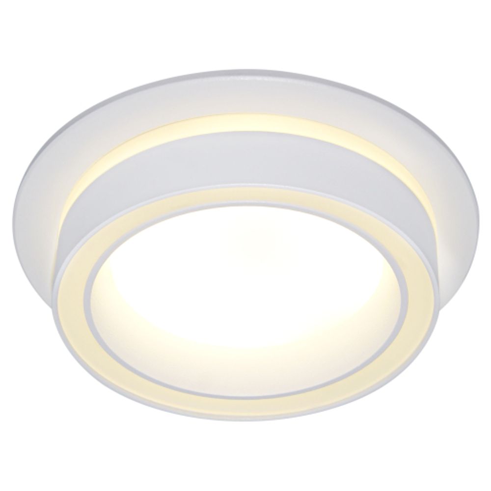 Светильник встраиваемый ЭРА DK116 WH под лампу GX53 белый | Встраиваемые светильники Для ламп GX53