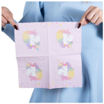 Салфетки «Единорог дивный», 25 см/ 33 см, 12 шт