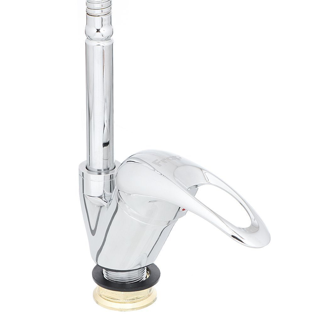 Смеситель для кухни, Frap, гибк излив, с картриджем, хром, F4302-B