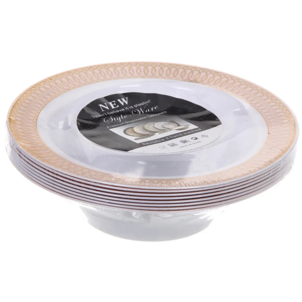 Салатник 14*4см «DOLCE VITA» в наборе 8шт, золото