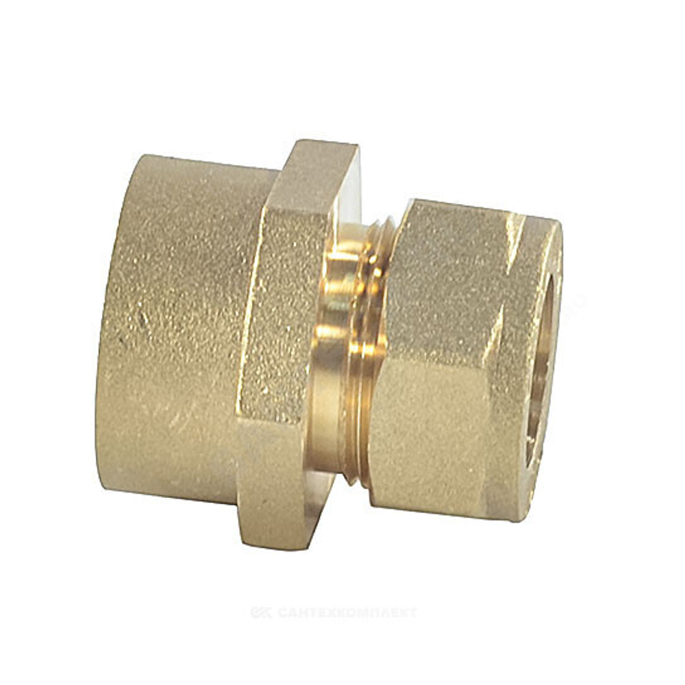 Муфта латунь 20Aх1/2" обжим/ВР STAHLMANN SSFL2001/2BEF