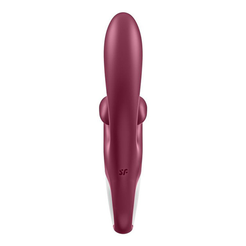 Бордовый вибратор-кролик 21,2см Satisfyer Touch me