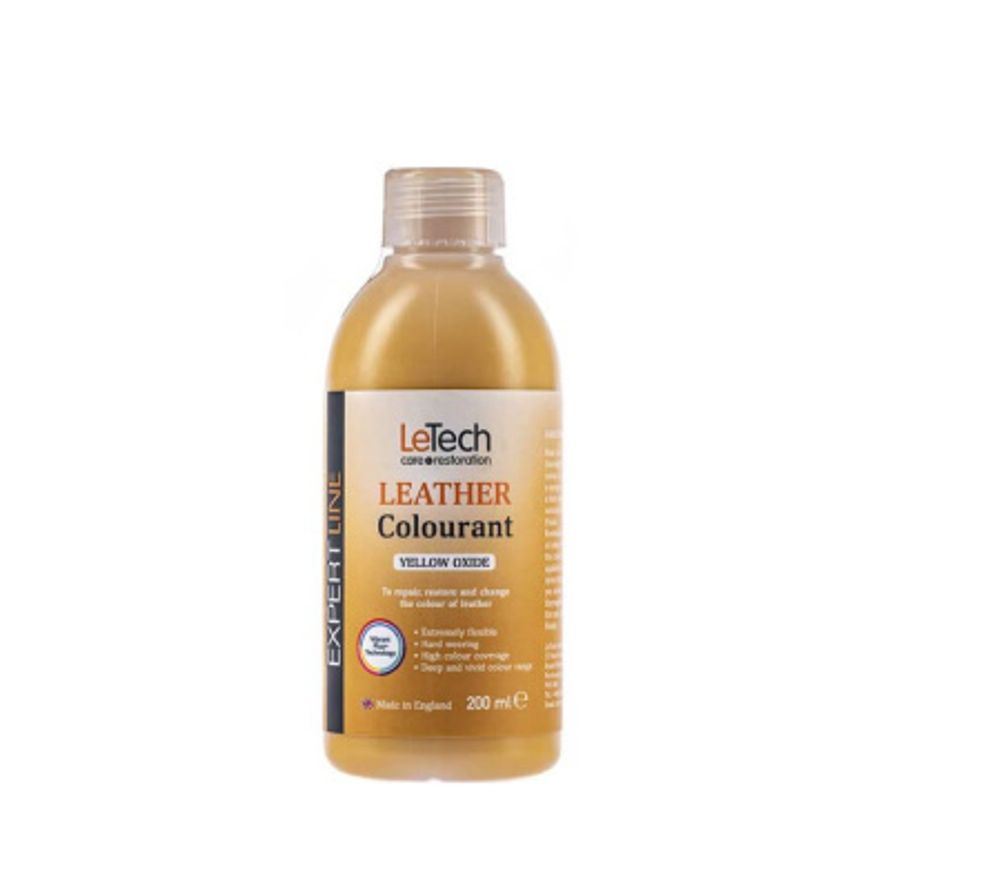 LeTech Expert Line Краска для кожи (Leather Colourant) Yellow Oxide, 200мл