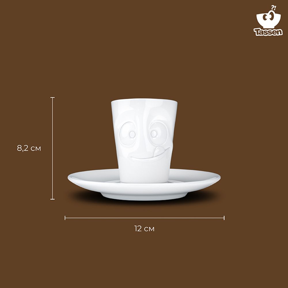 Кофейная пара Tasty, 80 мл, белая