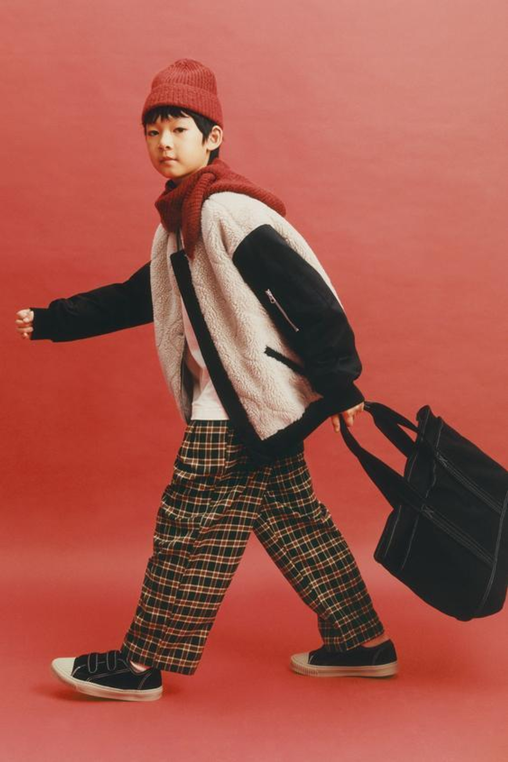 ZARA БРЮКИ BALLOON В КЛЕТКУ С ЗАЩИПАМИ, КОРИЧНЕВЫЙ