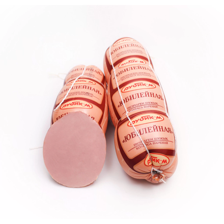 Колбаса Юбилейная Вязанка Рубиком вес