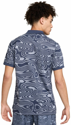 Теннисное поло Nike Polo Dri-Fit Heritage Printed - thunder blue/ashen slate